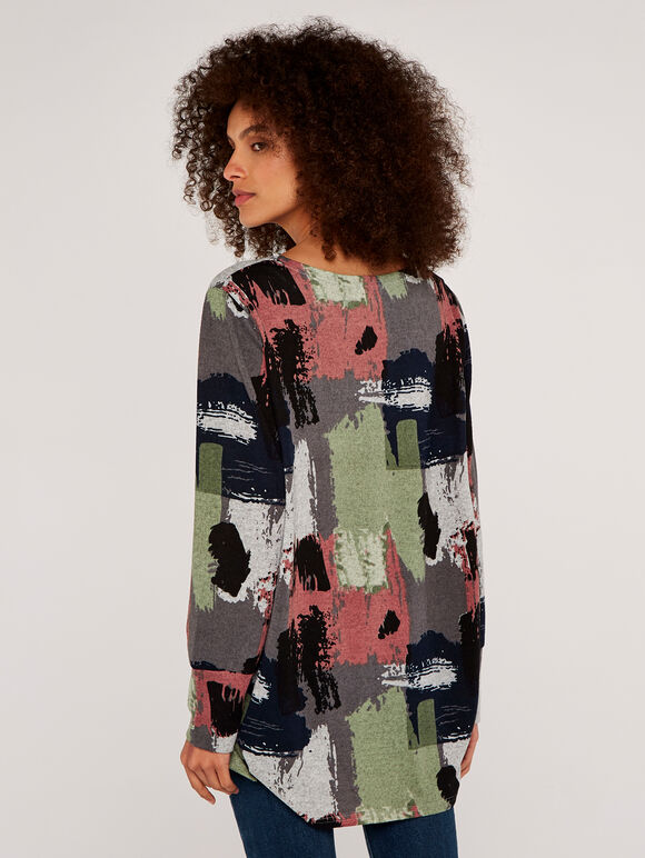 Paint Stroke Top, Grey, large