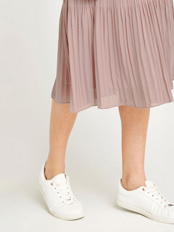 Plisse Skirt, Pink, large