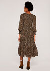 Leopard Print Midi Dress, Stone, large