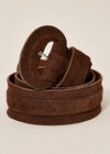 Suede Brown Belt, Brown, large