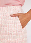 Tweed Tailored Shorts, Pink, large