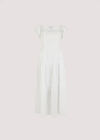 Self Check Midi Dress, White, large