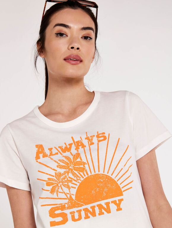 Always Sunny T-shirt, Cream, large