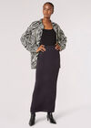 Zebra Swirl Oversized Shirt, Black, large