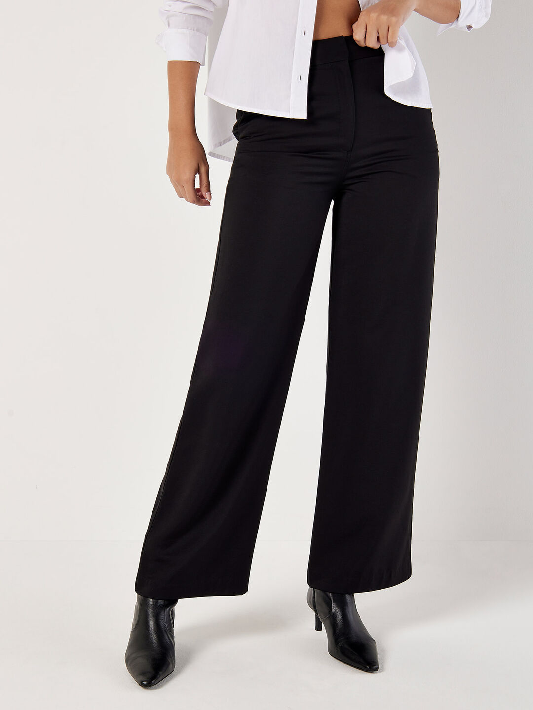 Image of Tailored Straight-Leg Trousers