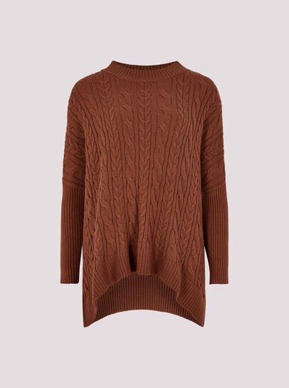 Cable Knit Oversized Jumper