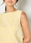 Floral Lace Embroidered Shell Top

, Yellow, large