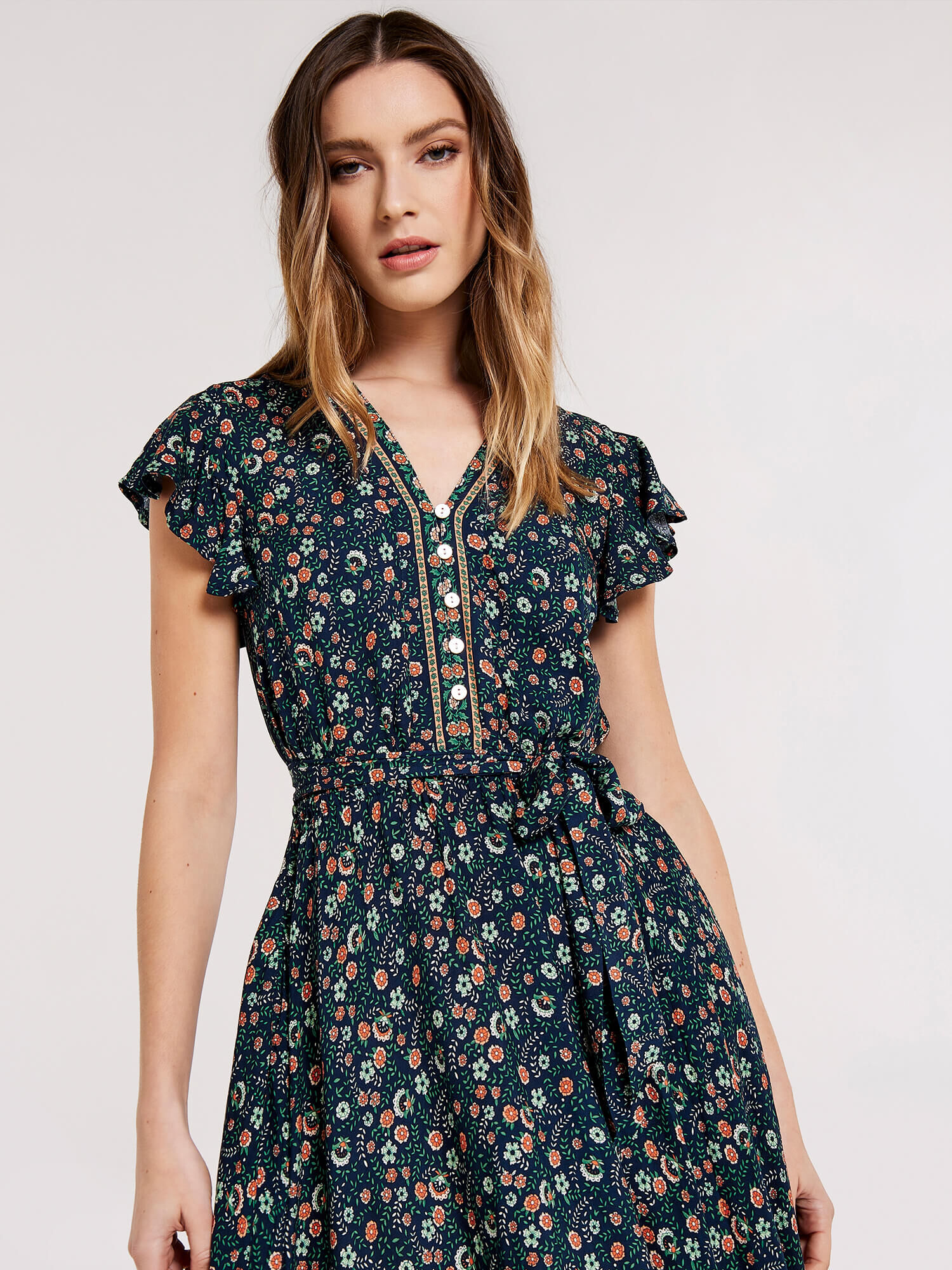 Floral midaxi dress cheap