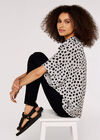 Dot Batwing Top, Grey, large