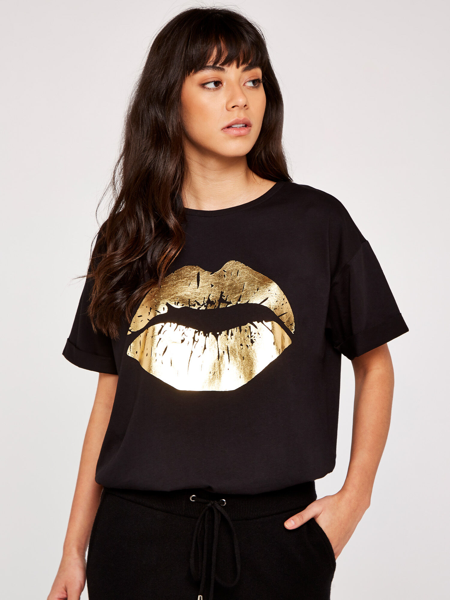 T shirt hotsell dress with lips