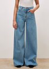 Zana Wide Leg Jeans, Blue, large