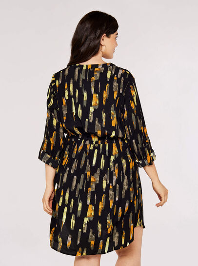 Curve Brushstroke Mini Dress