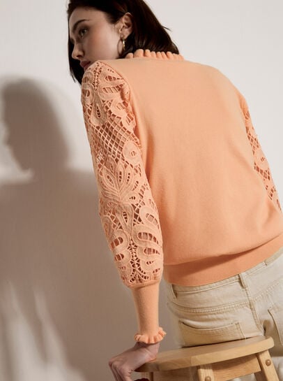 Lace Mesh Jumper