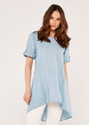 Denim Tencel Dress, Blue, large