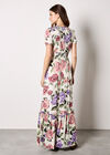 Chloe Floral Wrap Maxi Dress, Cream, large