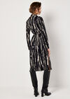 Tie Dye Soft Knit Midi Dress, Black, large