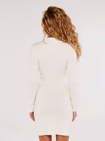 Bodycon Butttoned Mini Dress