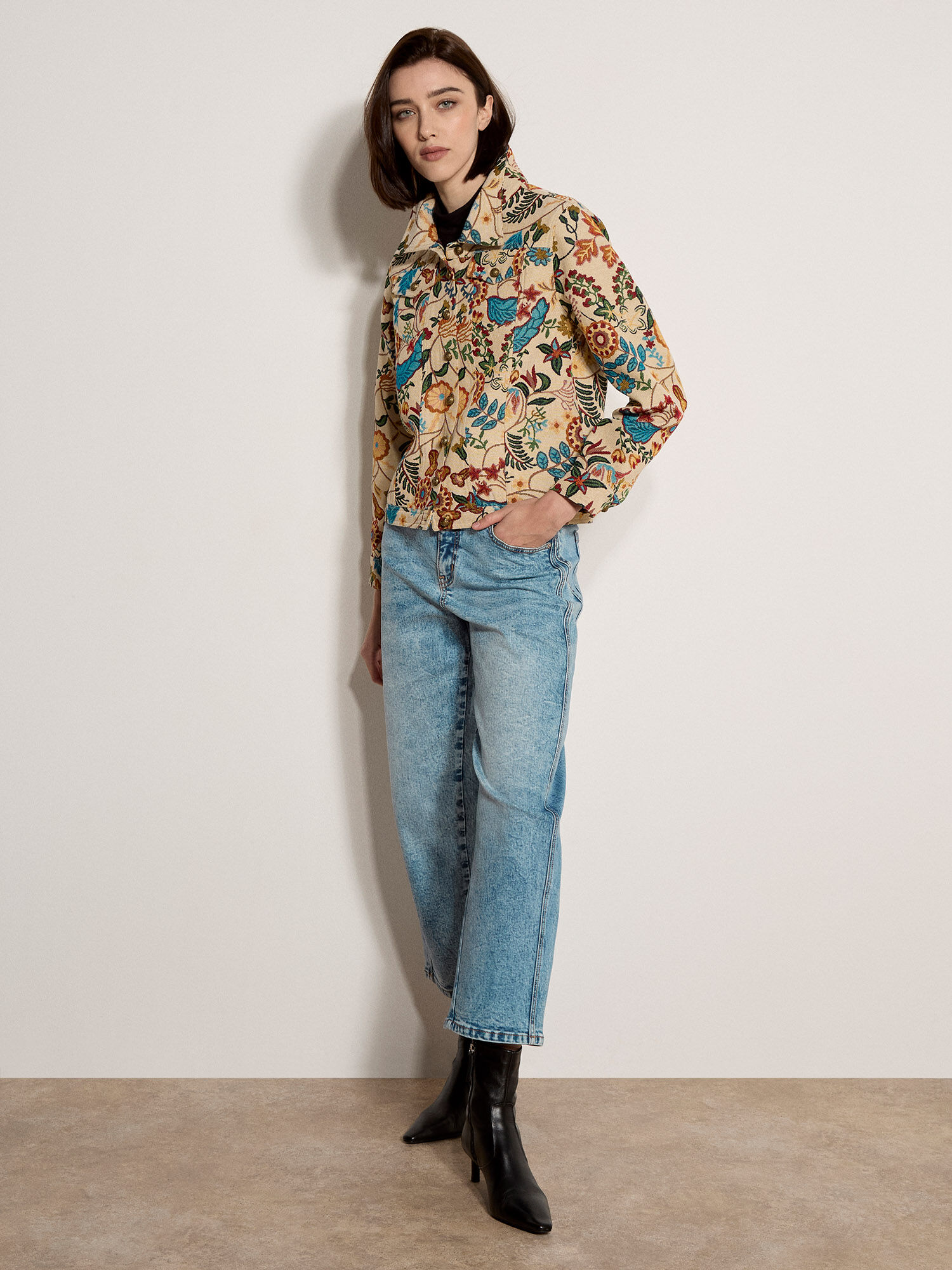 Floral Tapestry Jacket | Apricot Clothing