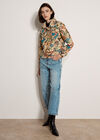 Floral Tapestry Jacket, Navy, large