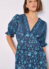Sarasa Floral Maxi Dress, Navy, large