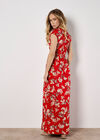 Jasmine Floral Wrap Maxi Dress, Red, large