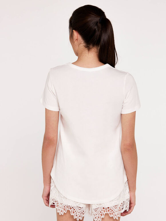 Always Sunny T-shirt, Cream, large