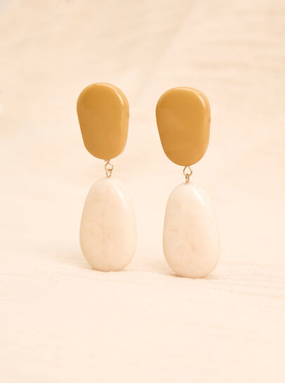 Acrylic Bead Drop Earrings
