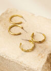 Gold Tone Hoops, 2 Pack, Assorted, large