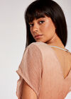 Ombre Plisse Dress, Rust, large