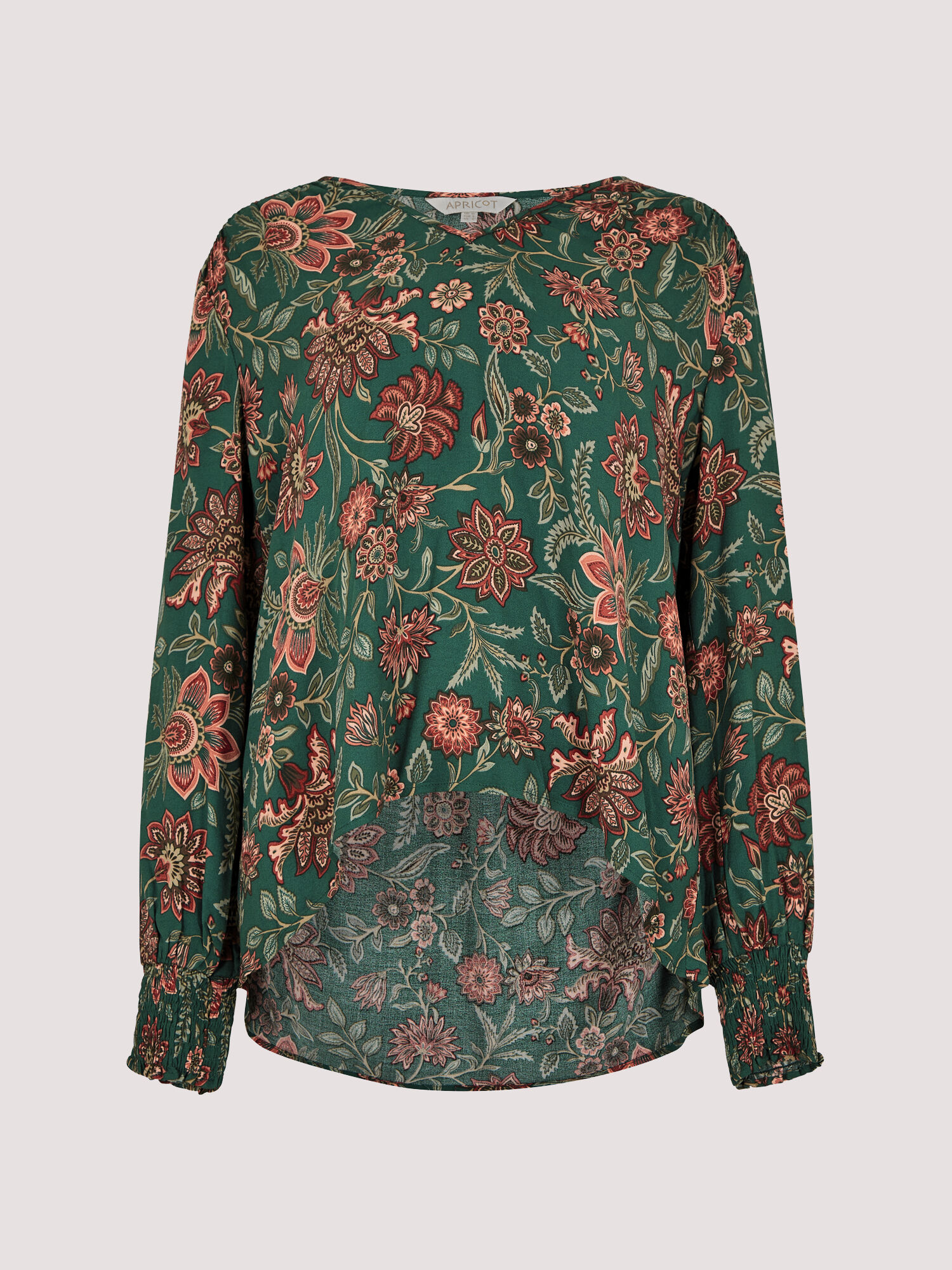 High low floral top discount