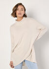 Soft Touch Wrap Tunic Top, Stone, large