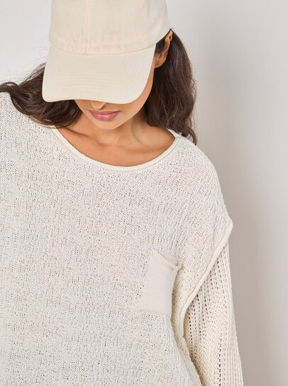 Textured Knit Oversized Jumper