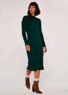 Bodycon Midi Dress, Green, large