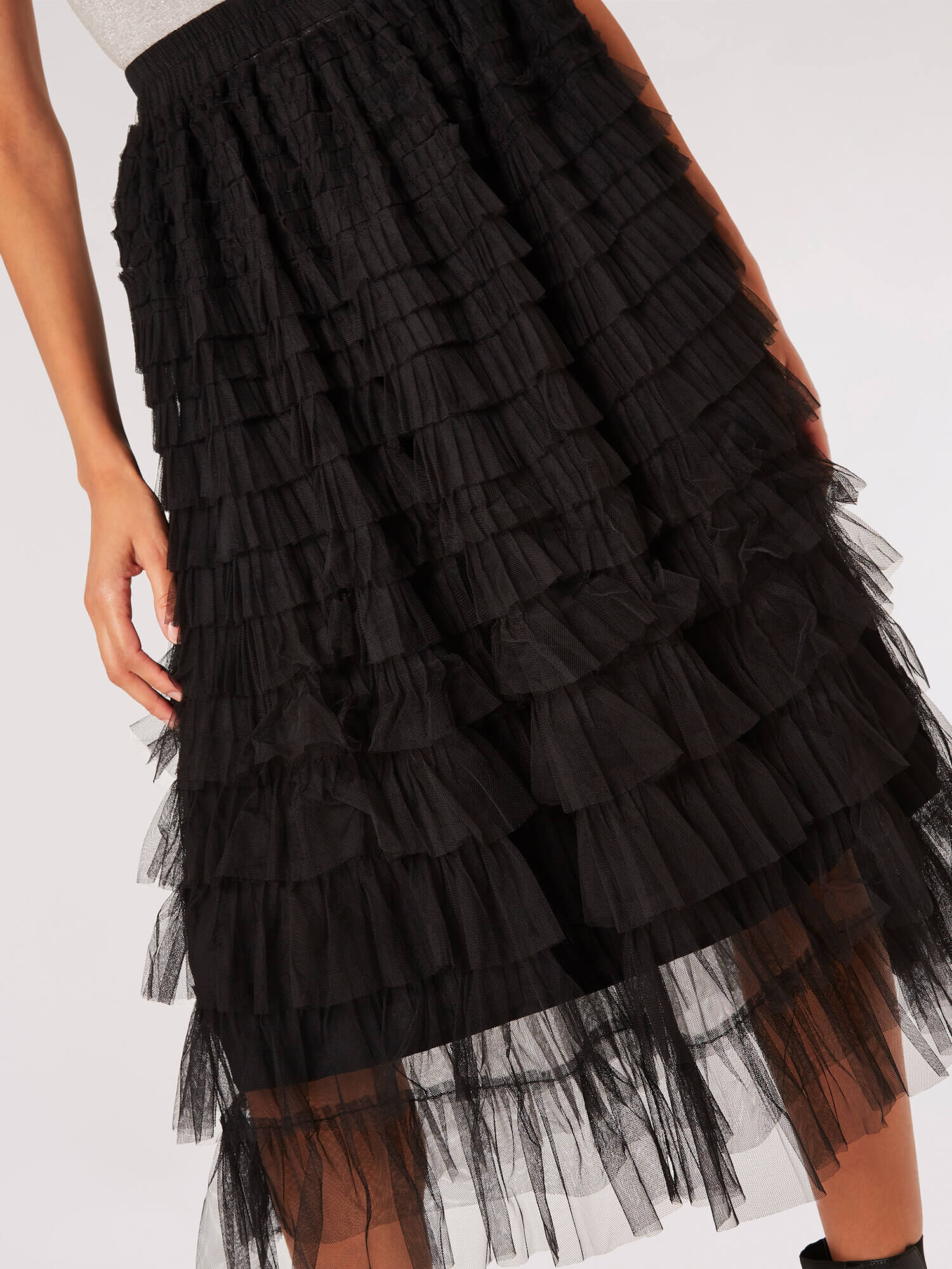 Tiered tulle skirt uk sale