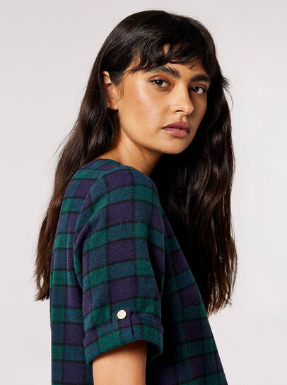 Tartan Check Swing Mini Dress