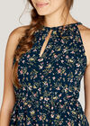 Ditsy Floral Tea Dress, Navy, large