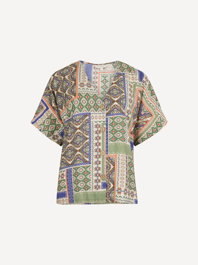 Folk Patchwork Blouse