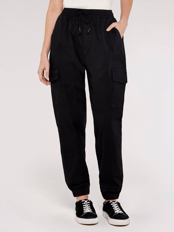 Combat Cotton Jogger, Black, large
