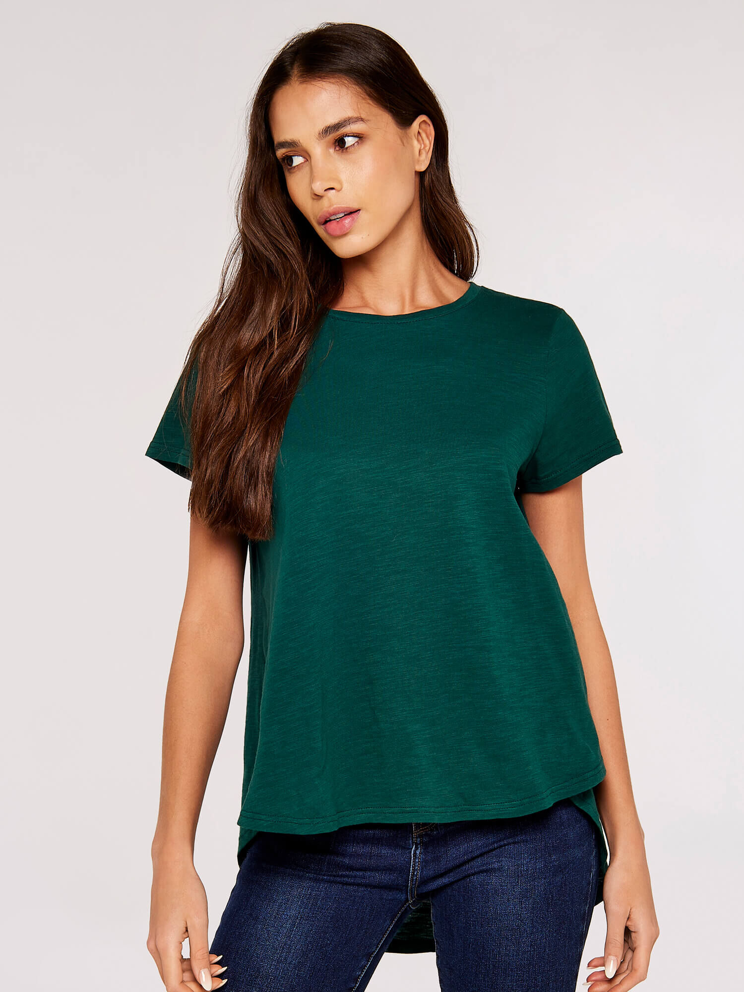 High low clearance tops for jeans
