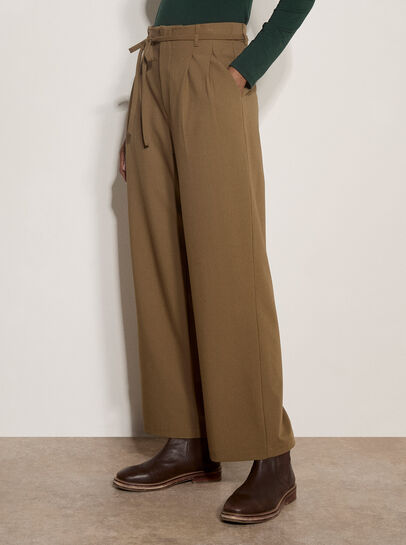 Pleat Detail Tailored Trousers