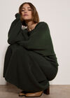Ribbed Knit Batwing Jumper, Green, large