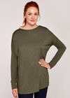 Brushed Reversible X Over Top, Khaki, large