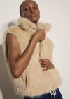 Faux Fur Gilet, Stone, large