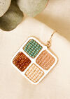 Multi Four Square Earrings, Assorted, large