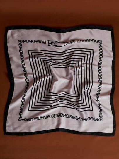 Printed Satin Scarf