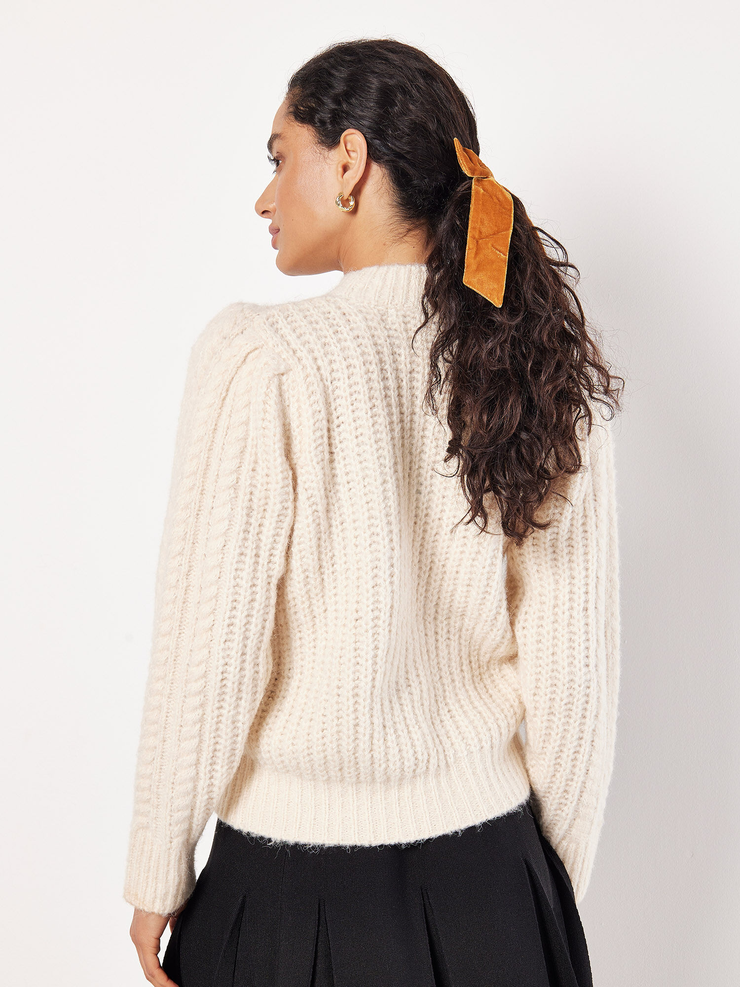 Chunky cream jumper cheap