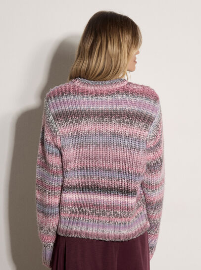 Ombre Stripe Chunky Knit Jumper