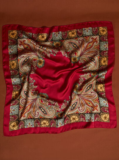 Printed Satin Scarf