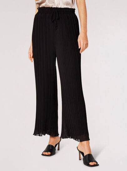 Chiffon Pleated Longline Culottes