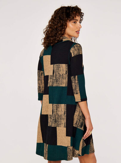 Colour Block Swing Mini Dress